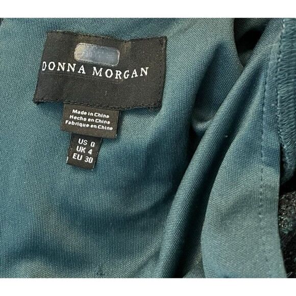 Donna Morgan Size 0 Green Sequin Mini Dress RTR - Picture 5 of 7